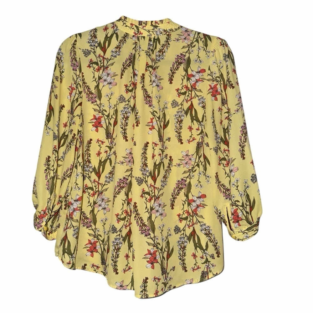 Floral Yellow Blouse Size PL